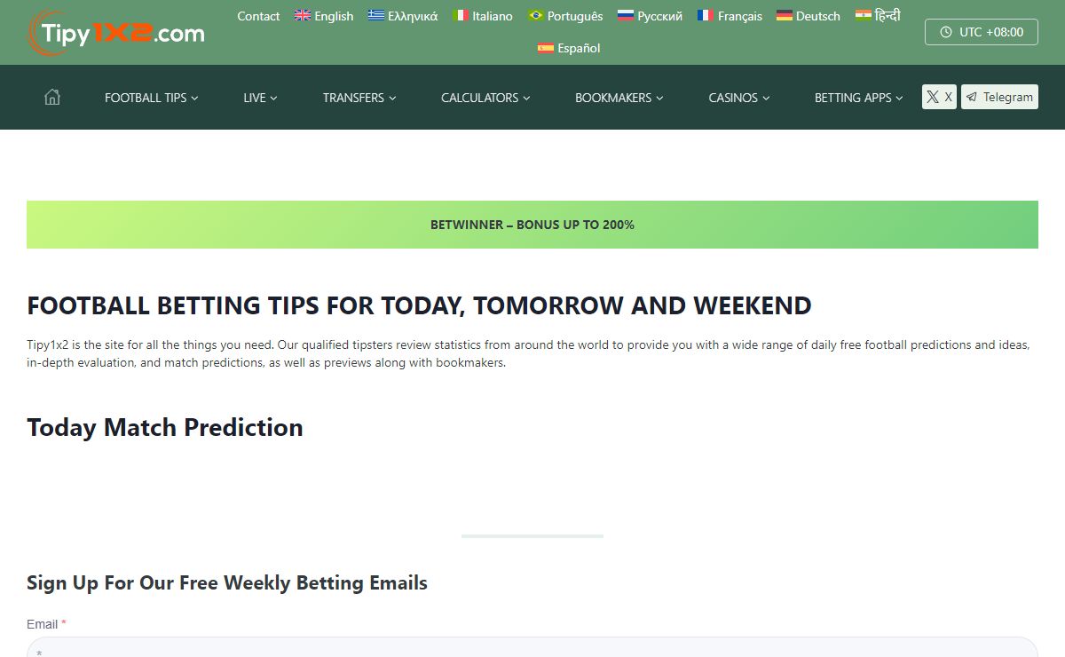 【Football Betting Tips】for Smarter Bets ᑕ❶ᑐ - Tipy1x2