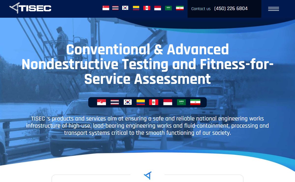 Worldwide Advanced Nondestructive Testing | TISEC Structural Insights™