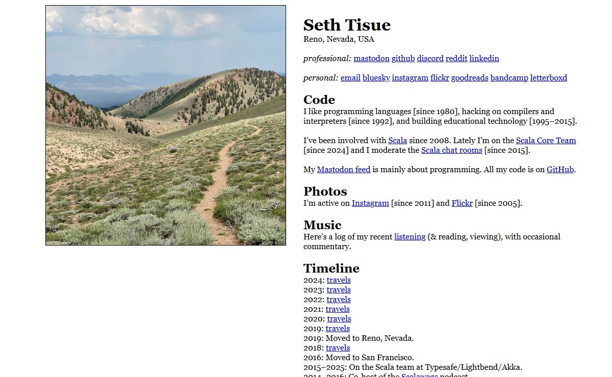Seth Tisue Home Page