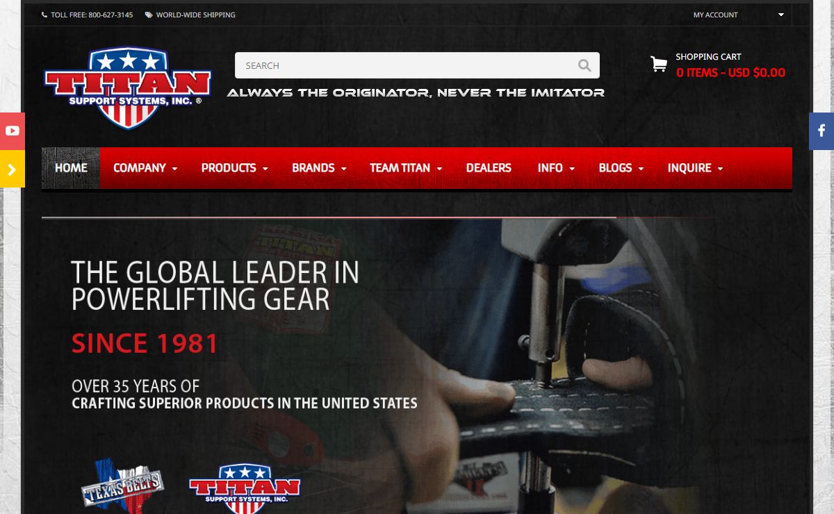 Titan Support Systems Inc – Always the originator, never the imitator