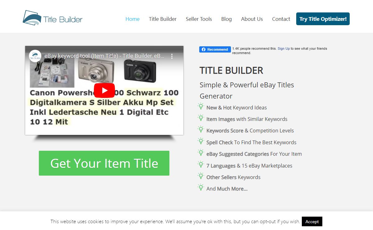 Title Builder | eBay Titles & Keywords Generator – Free eBay Keywords Tool and Titles Generator
