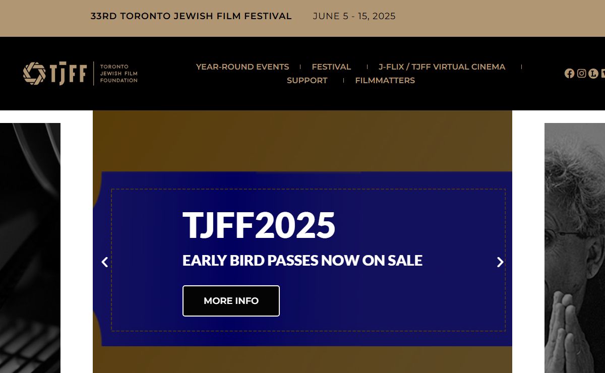 33rd Toronto Jewish Film Festival - Toronto Jewish Film Festival