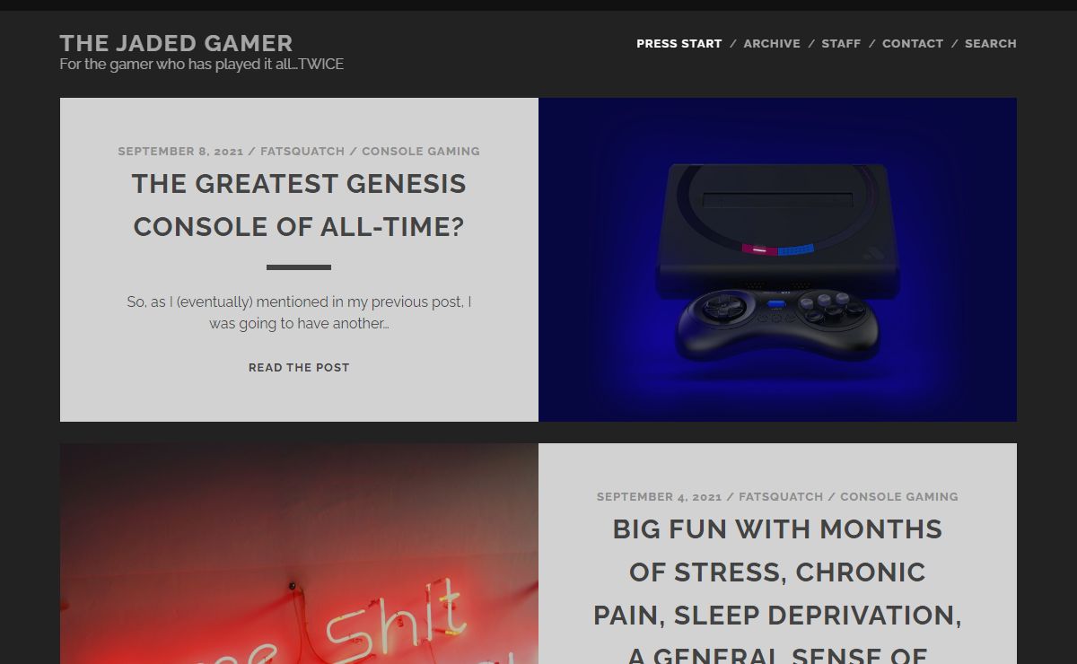 The Jaded Gamer – For the gamer who has played it all…TWICE