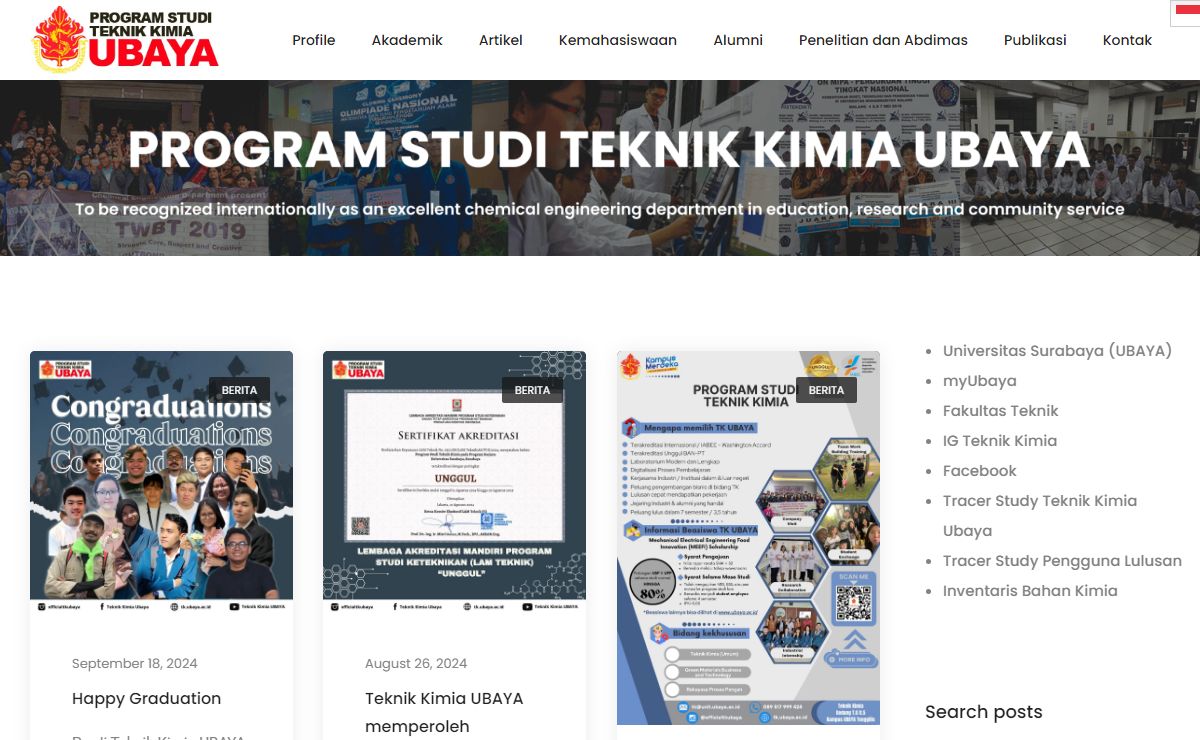 Home - Teknik Kimia Universitas Surabaya