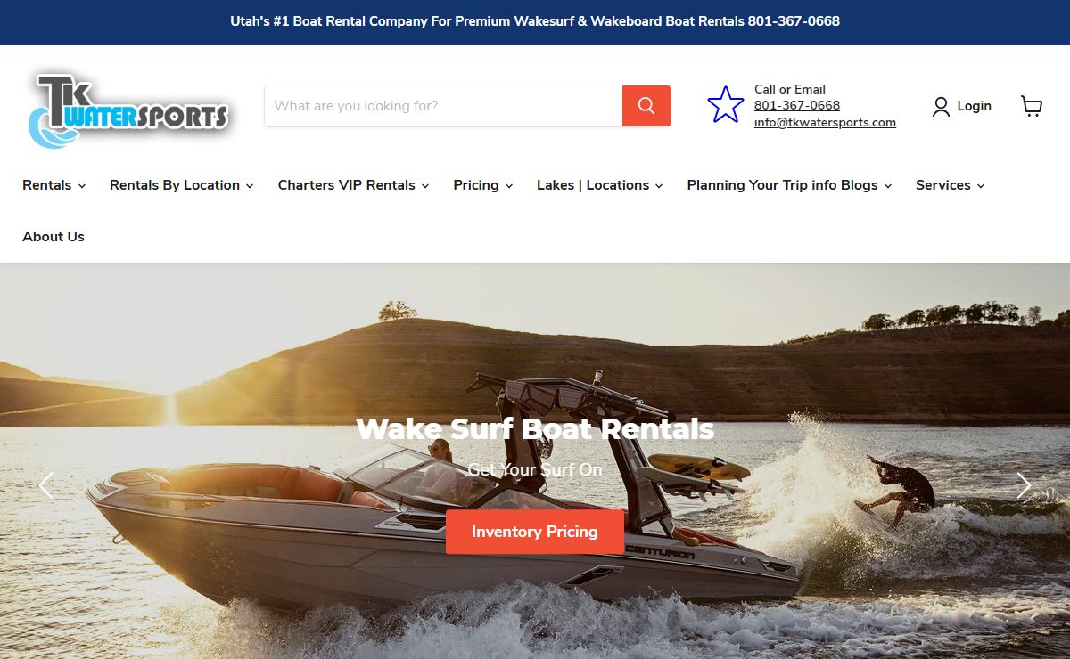 Boat Rentals, Wakeboard boat, Surf Boats, Power Boats, Jet Ski Rentals — TKWatersports