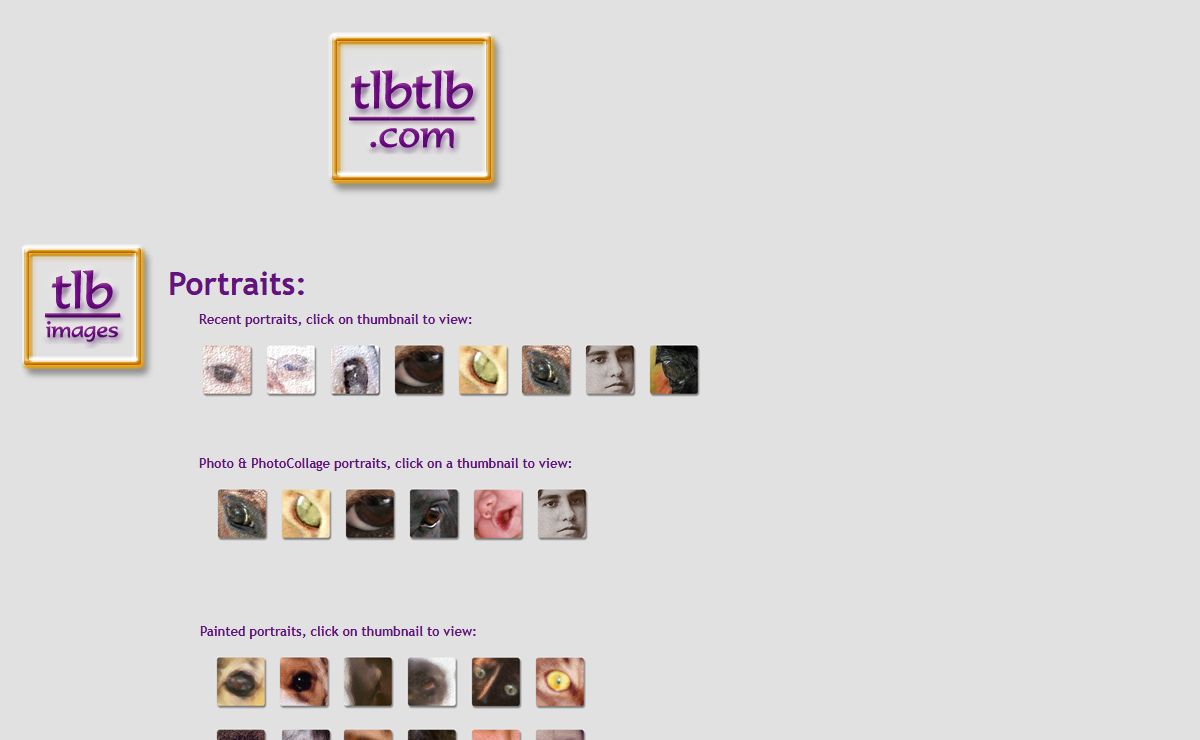 tlbtlb.com - portraits of those who make our lives richer, design and layout, equine clipart
