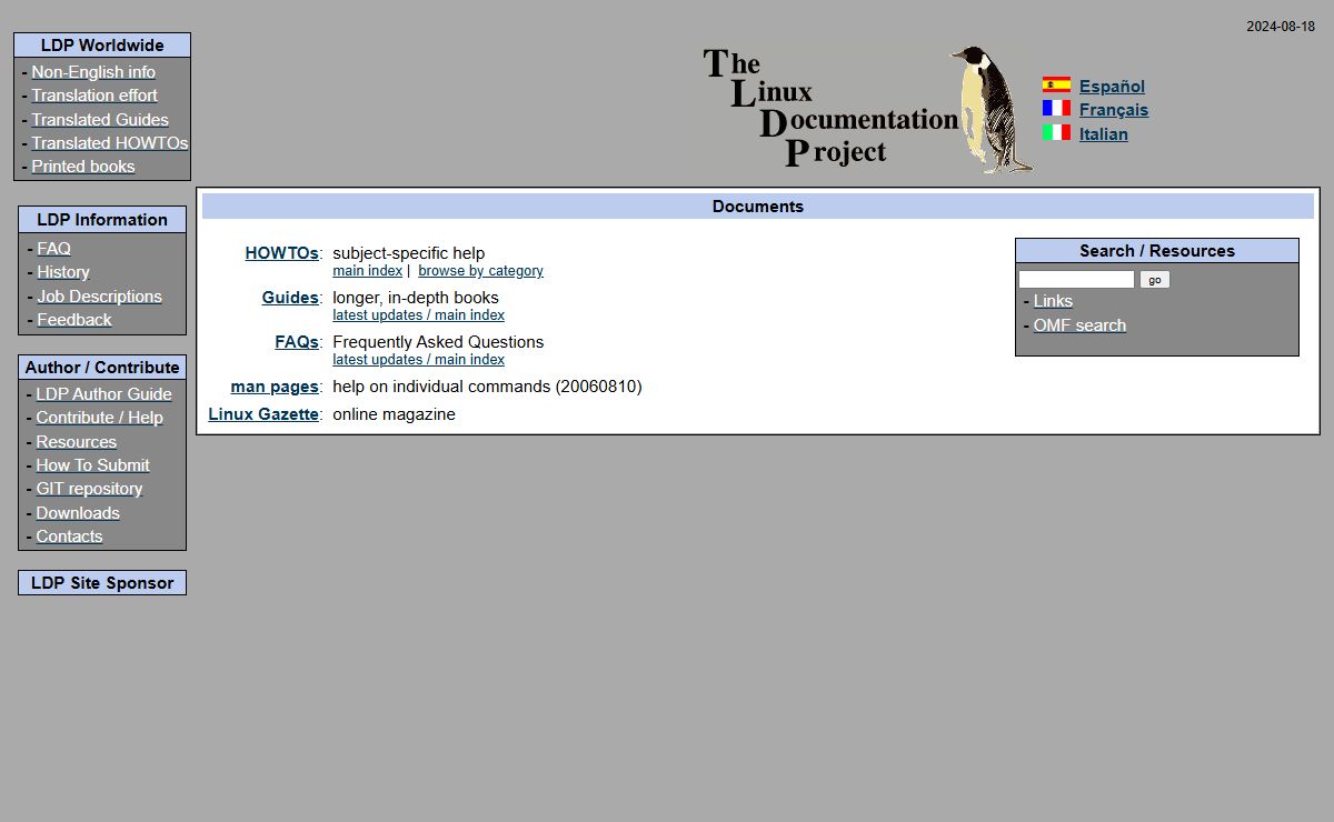 The Linux Documentation Project