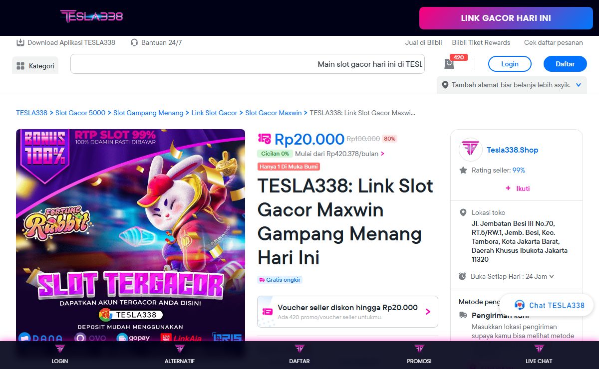 TESLA338: Link Slot Gacor Maxwin Gampang Menang Hari Ini