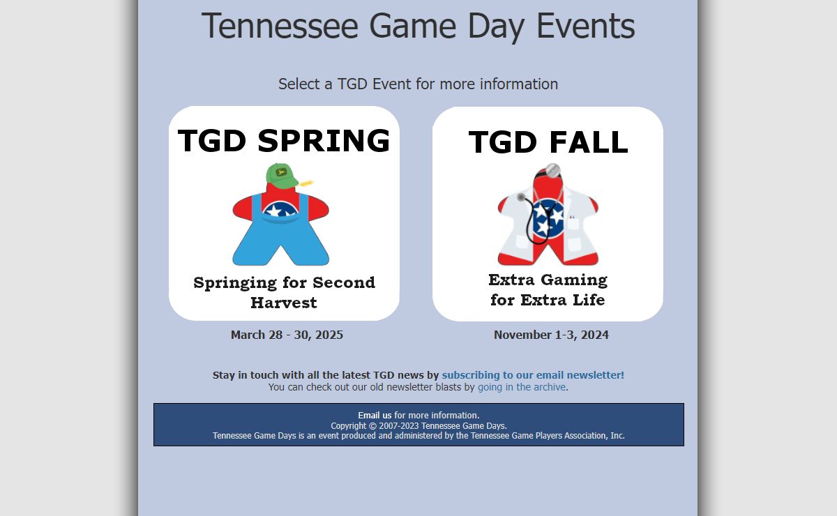 Tennessee Game Days - Home