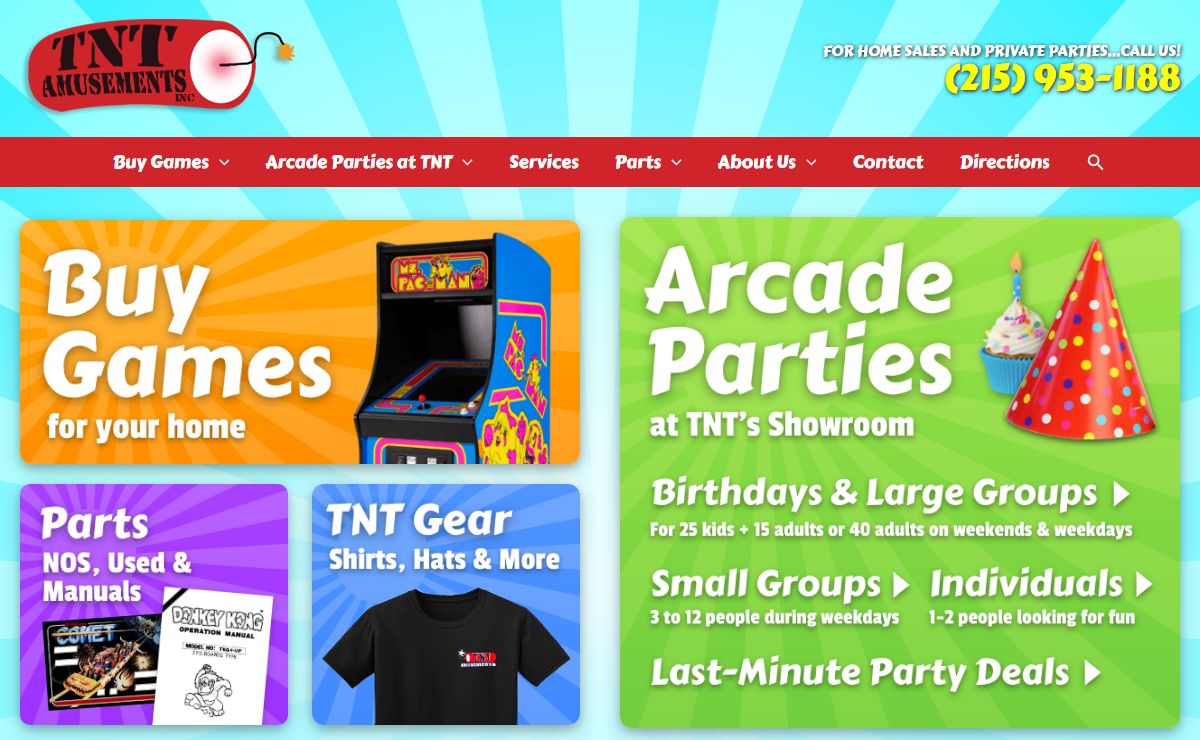TNT Amusements Inc. | Arcade Games | Arcade Games Sales | Philadelphia PA Pinball Machine Bucks County Pa, Arcade Game Philadelphia Pa, Pinball Machine Delaware County Pa, Arcade Game Bucks County Pa, Pinball Machine Philadelphia Pa