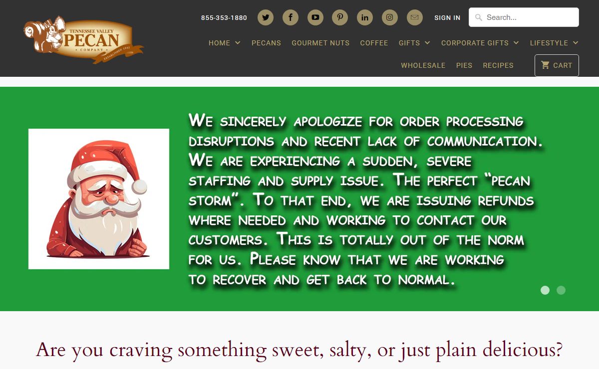 Pecan Gifts and Flavored Coffee | Tennessee Valley Pecan Company