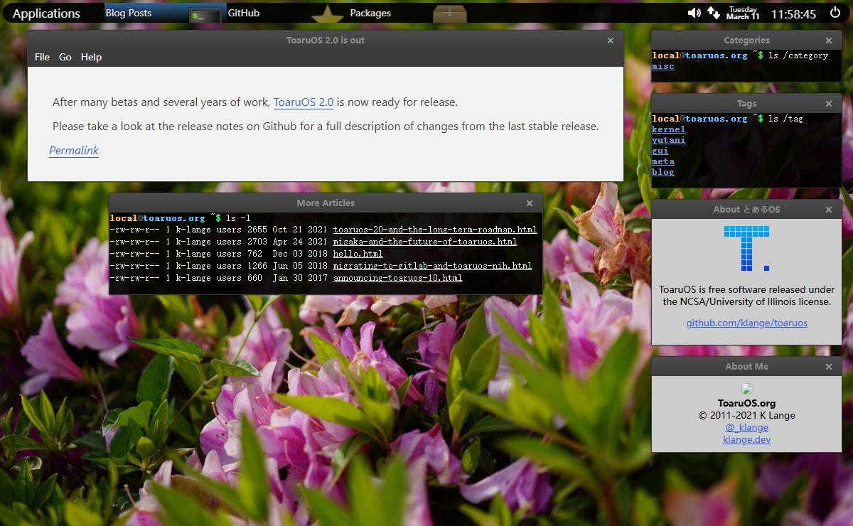 ToaruOS - A Hobby Operating System for x86 PCs