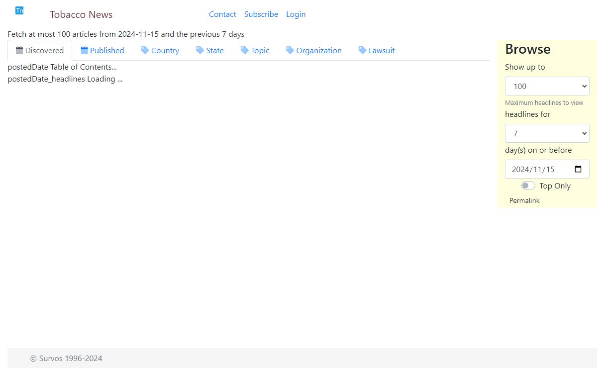 Tobacco News Admin