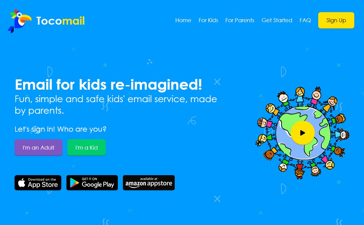 Tocomail - Safe Email for Kids!