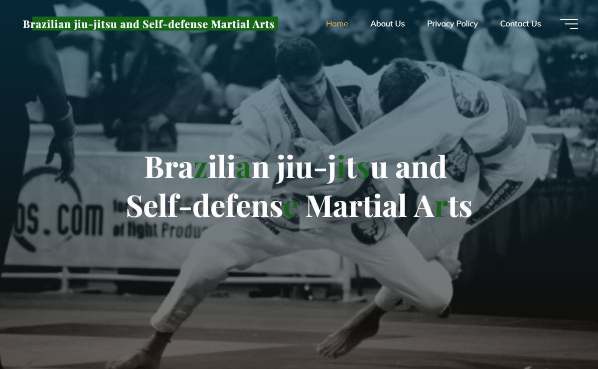 Brazilian jiu-jitsu and Self-defense Martial Arts -