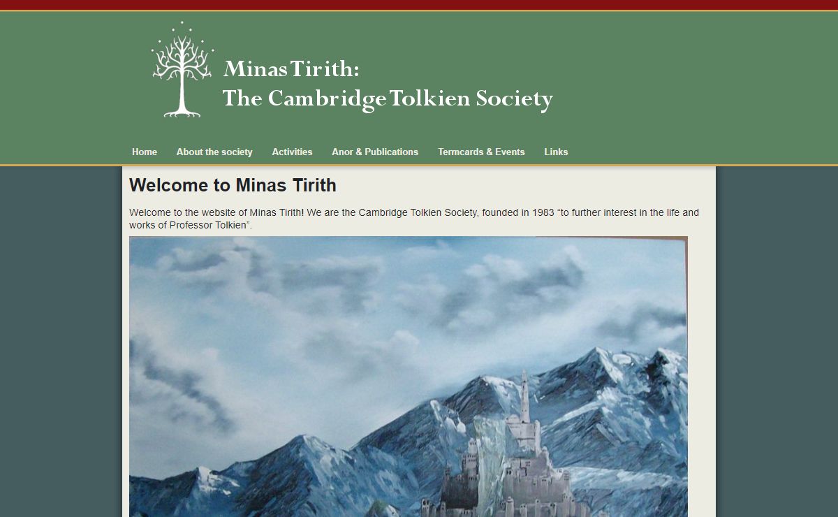 Welcome to Minas Tirith | Cambridge Tolkien Society