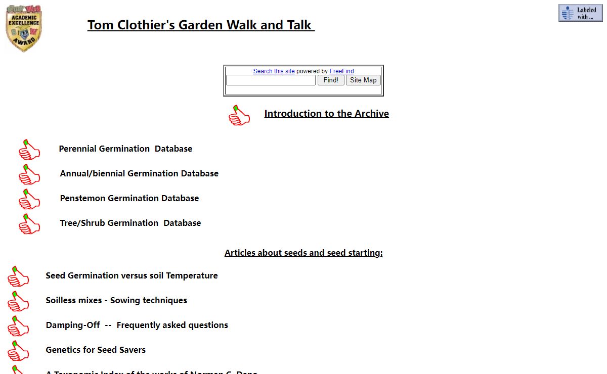Tom Clothier's Garden Walk and Talk