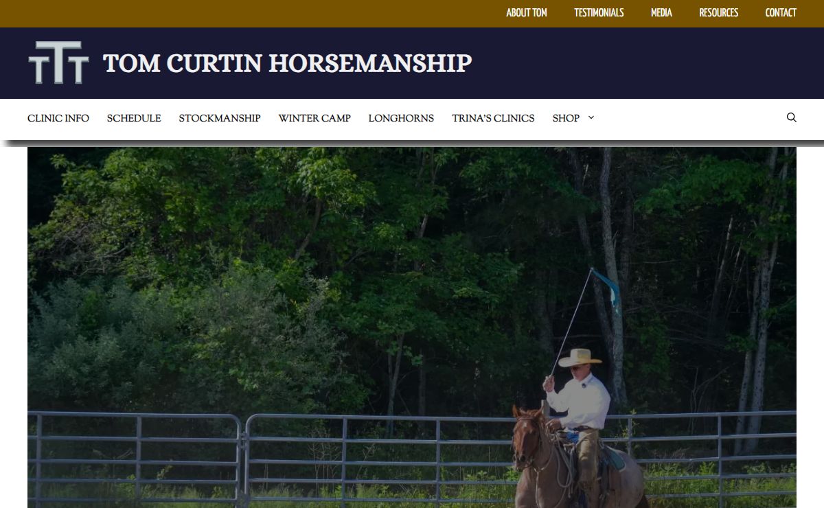 Tom Curtin Horsemanship – The Balance Between Horse and Rider