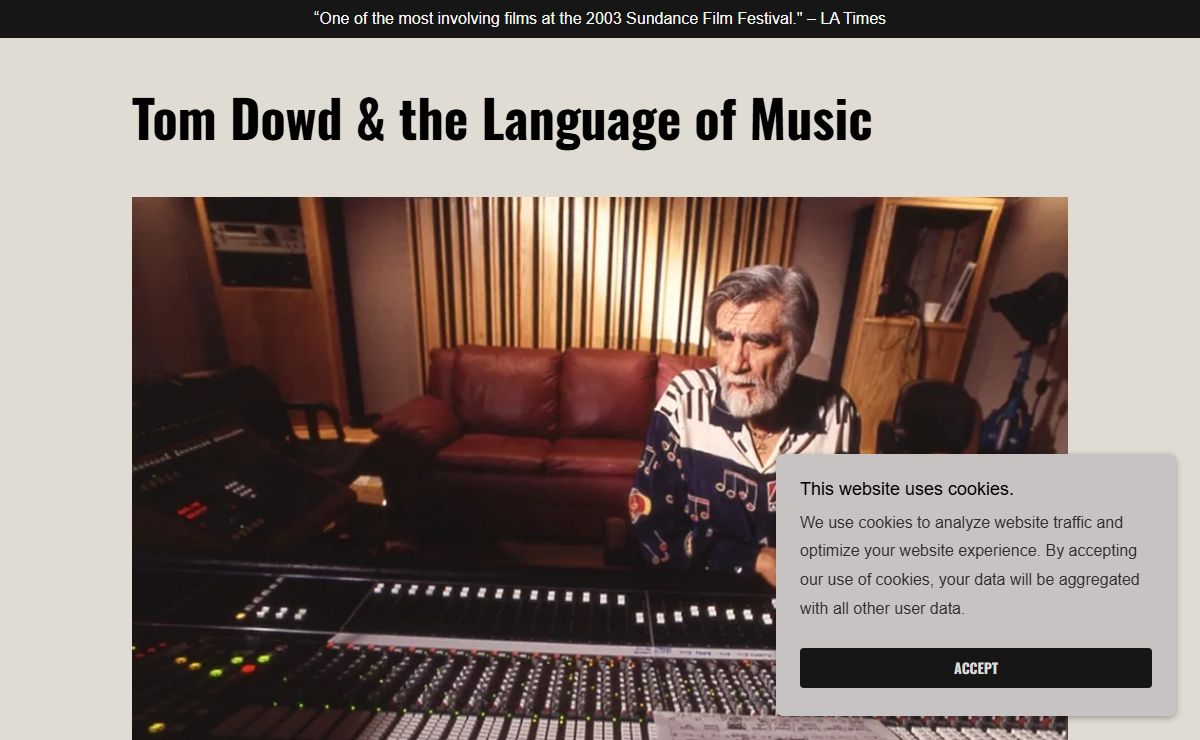 Tom Dowd & The Language of Music
