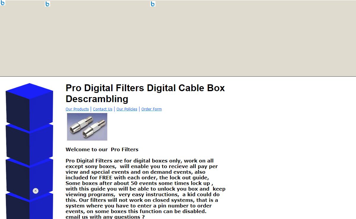 Pro Digital Filters Digital Cable Box Descrambling