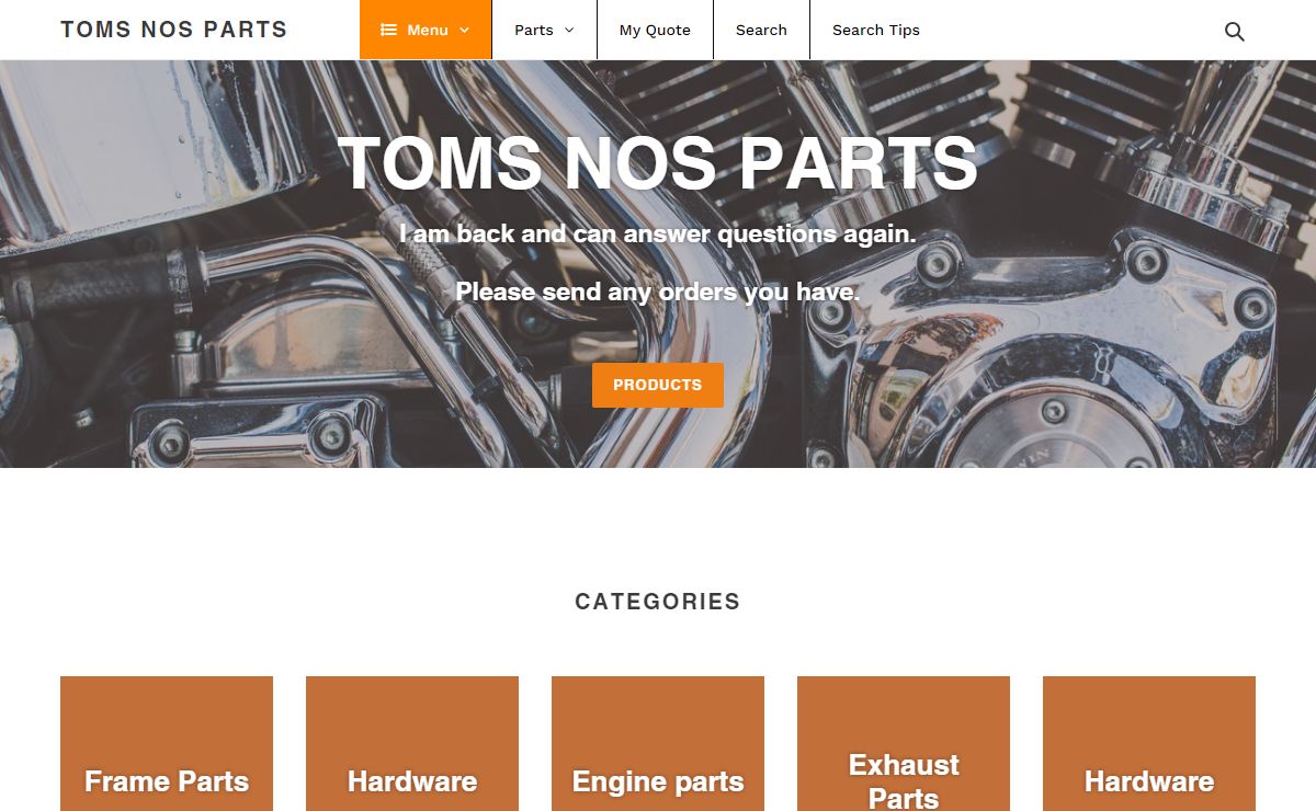 Toms Nos Parts - Vintage Harley-Davidson Parts – TOMS NOS PARTS