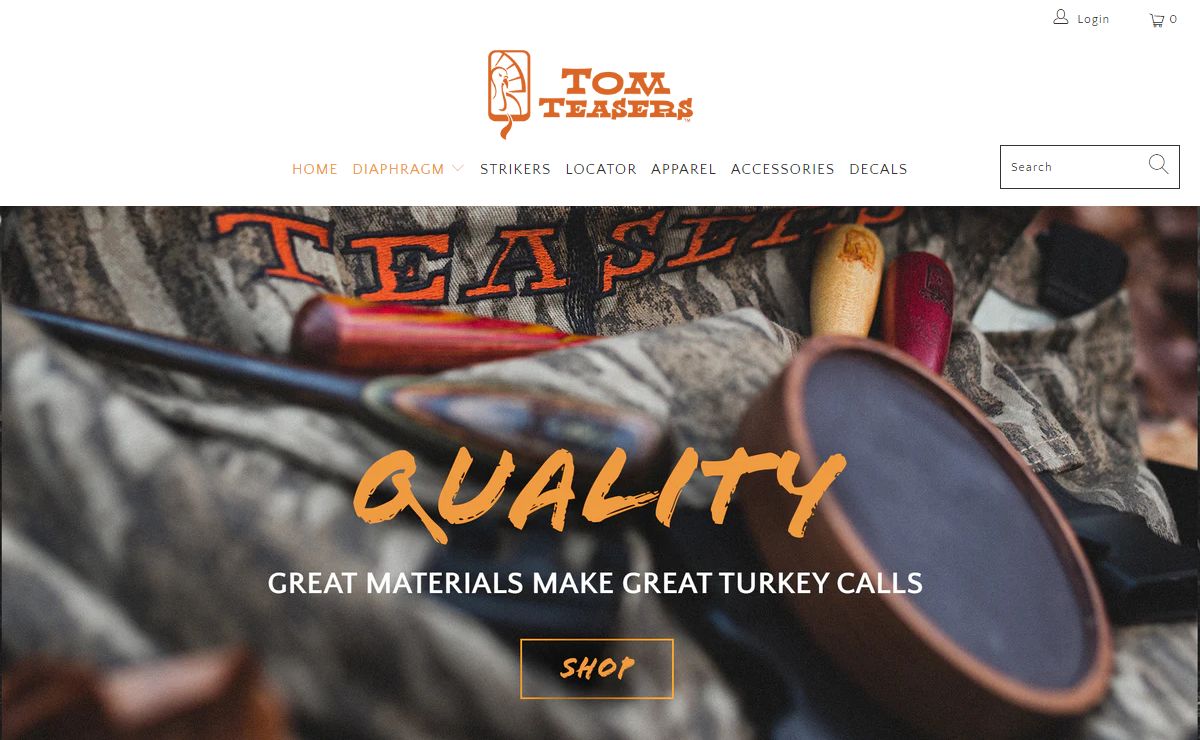 Custom Turkey Calls by Tom Teasers