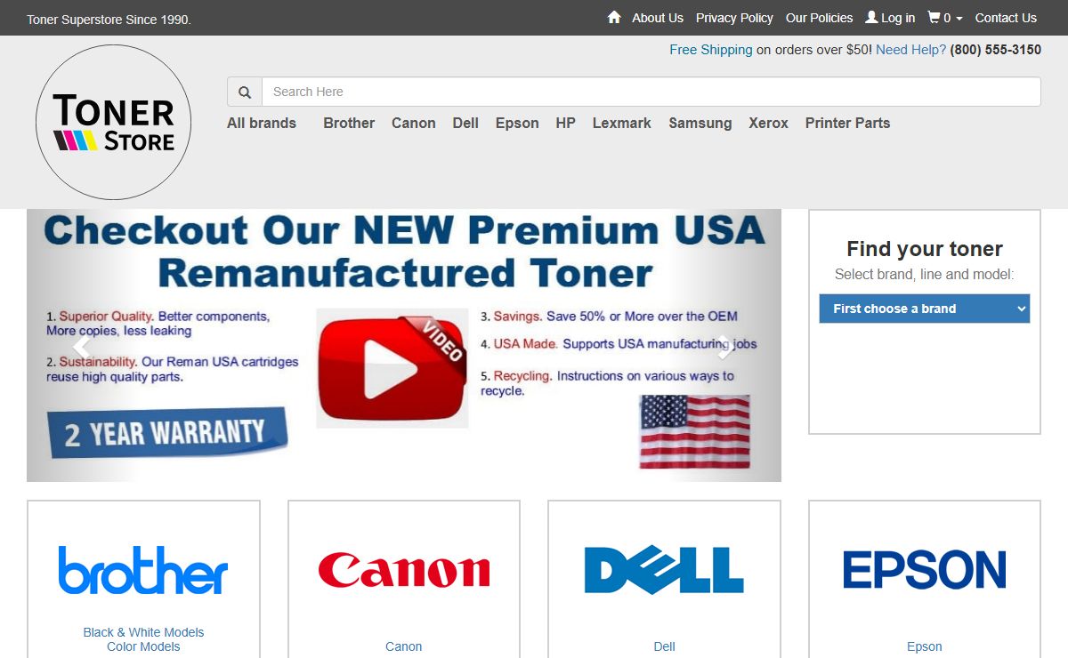 Buy Toner Cartridges Online | Toner Cartridge Manufacturer | TonerStore