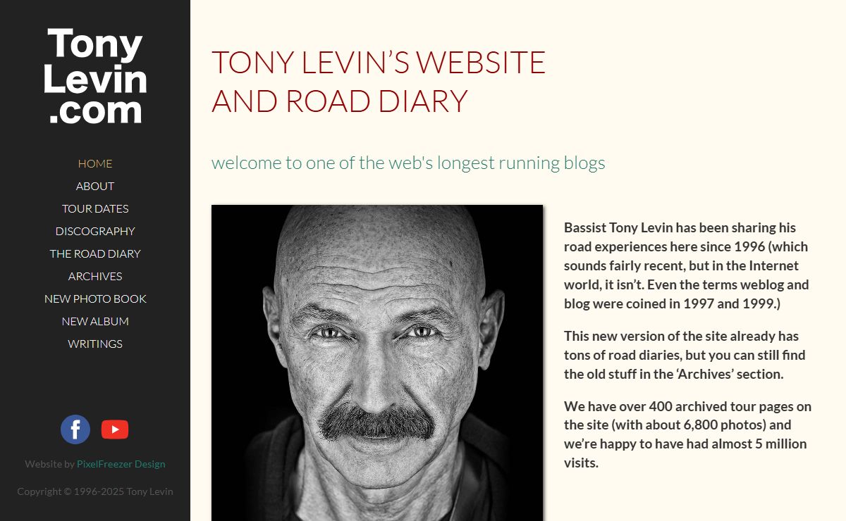 The Official Tony Levin Website | TonyLevin.com