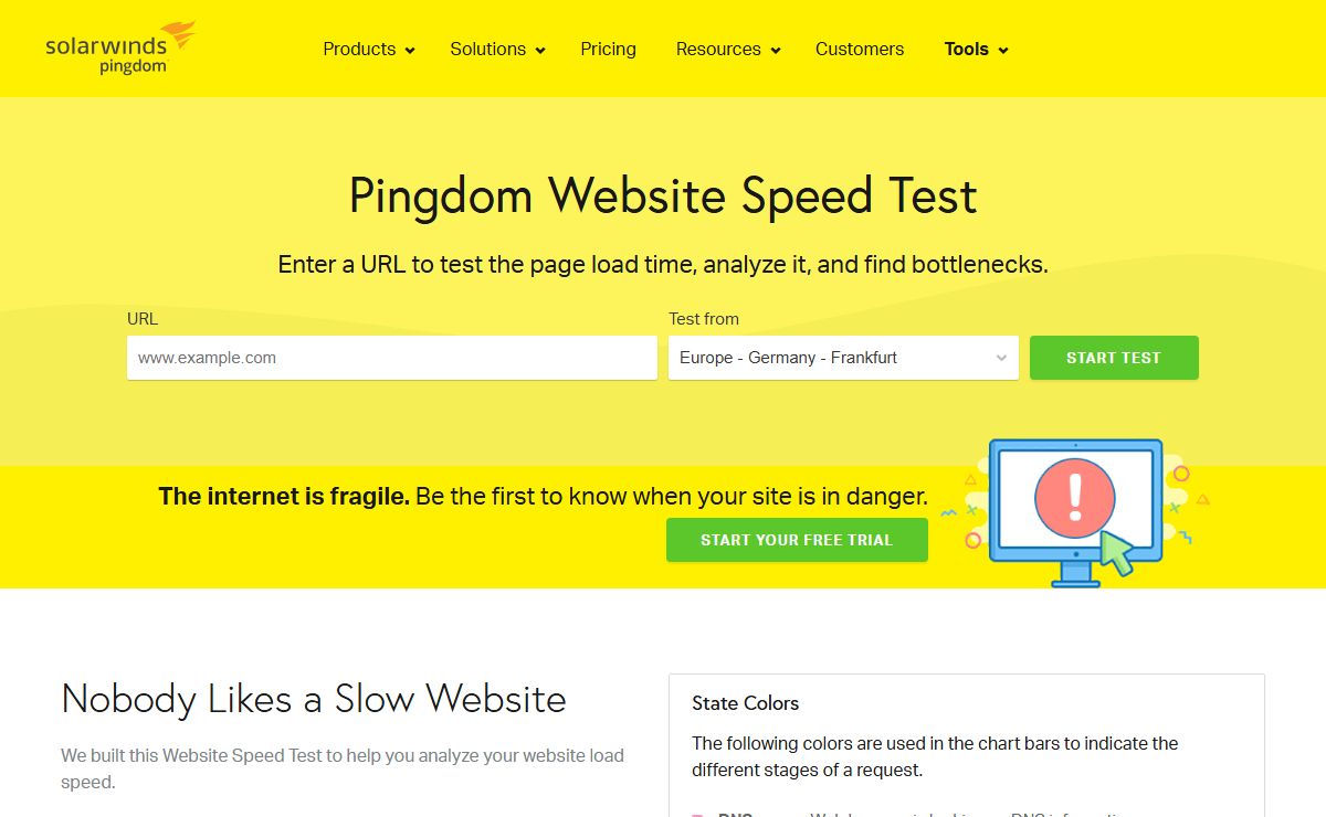 Website Speed Test | Pingdom Tools