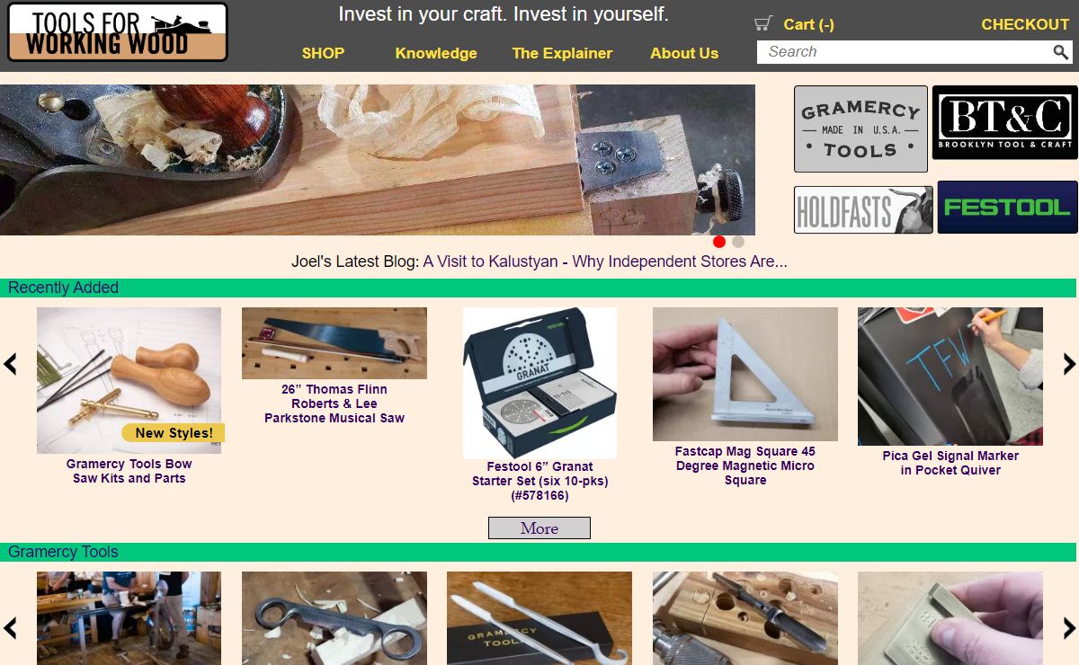 Tools for Working Wood: Welcome