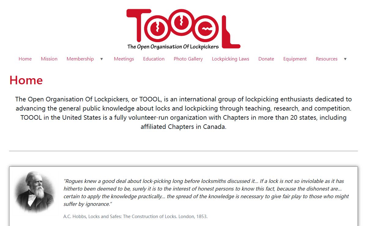 The Open Organisation Of Lockpickers