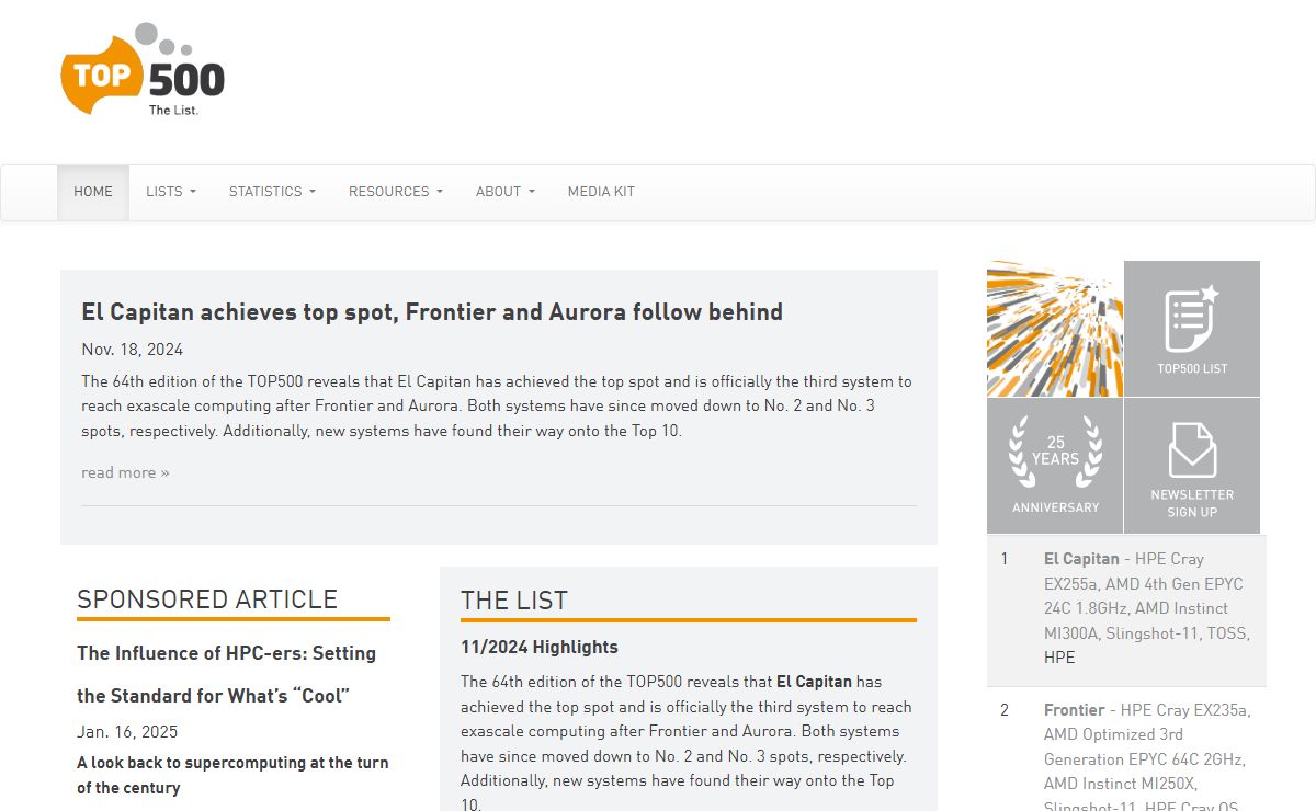 Home - | TOP500