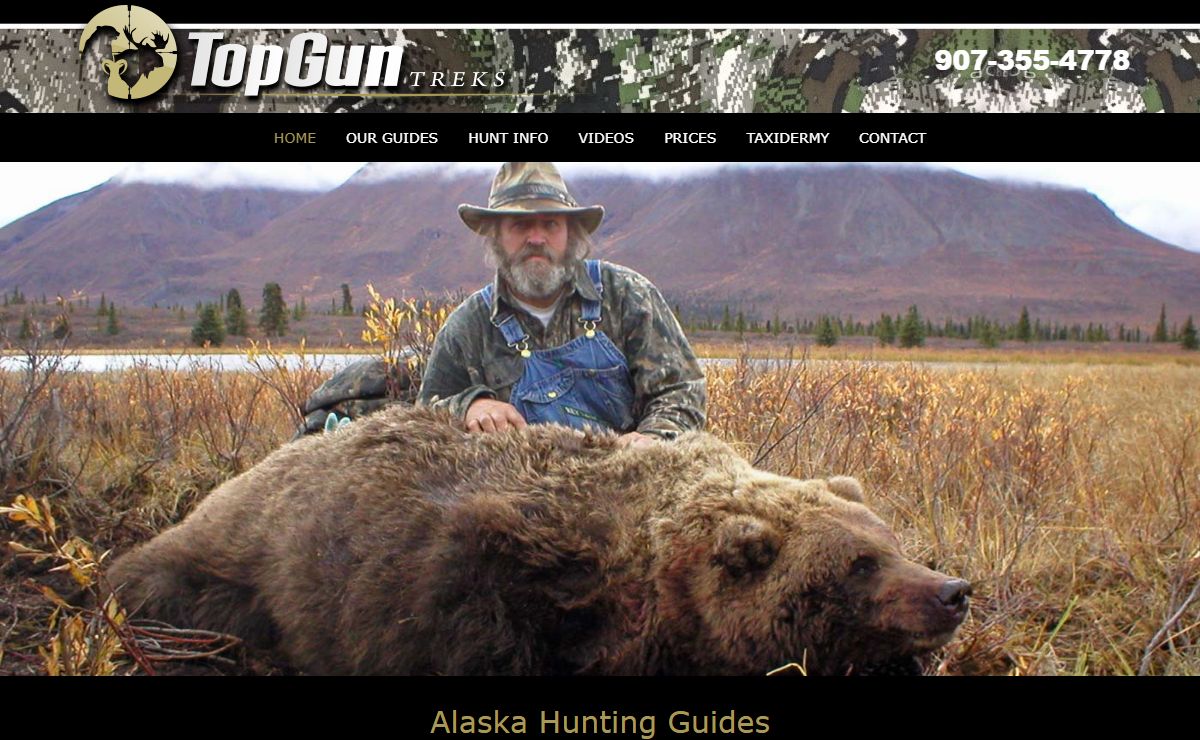 Alaska Hunting Guides, Guided Hunts in Alaska - Top Gun Treks