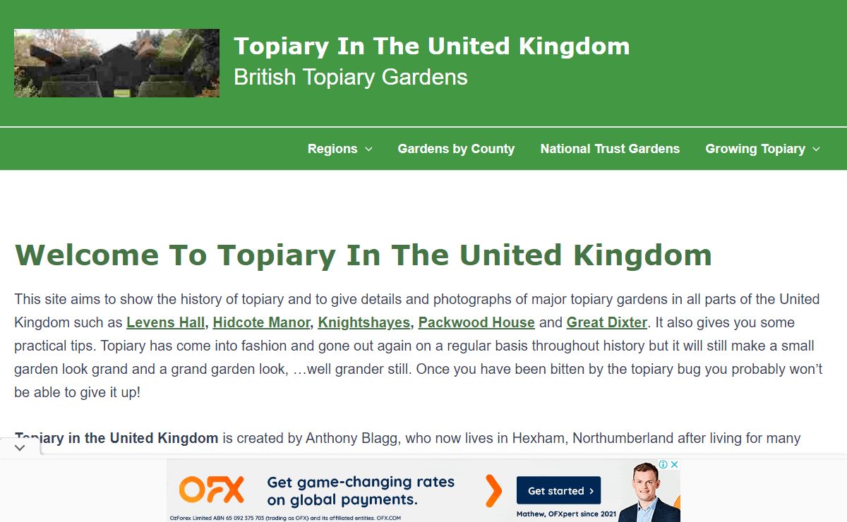 Topiary in the UK – British Topiary Gardens
