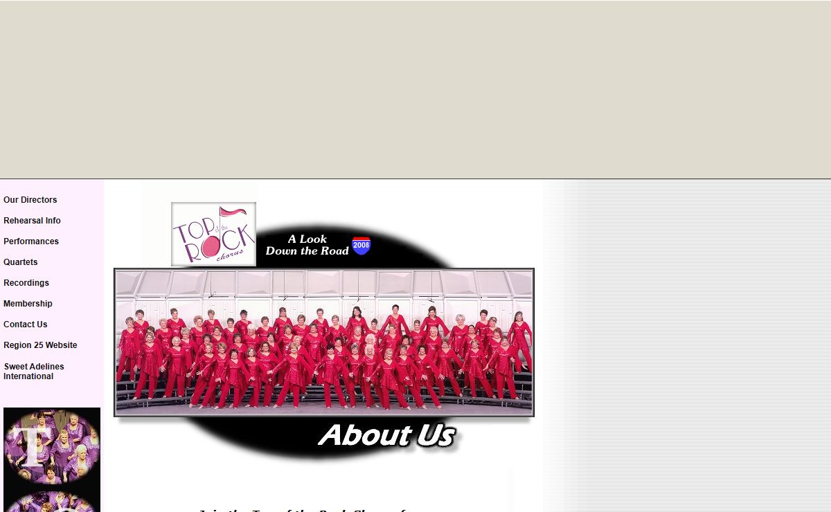 Top of the Rock Chorus - Sweet Adelines International (Region 25)