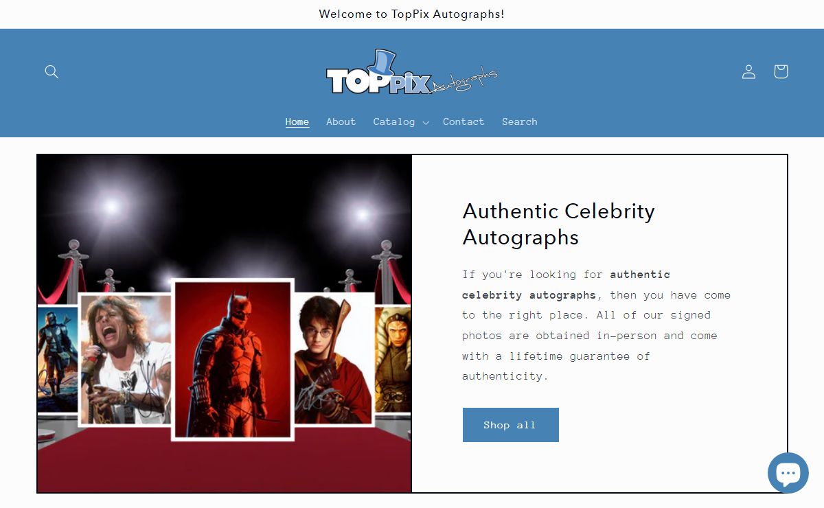 TopPix Autographs | Celebrity Signed Photos | Authentic Memorabilia