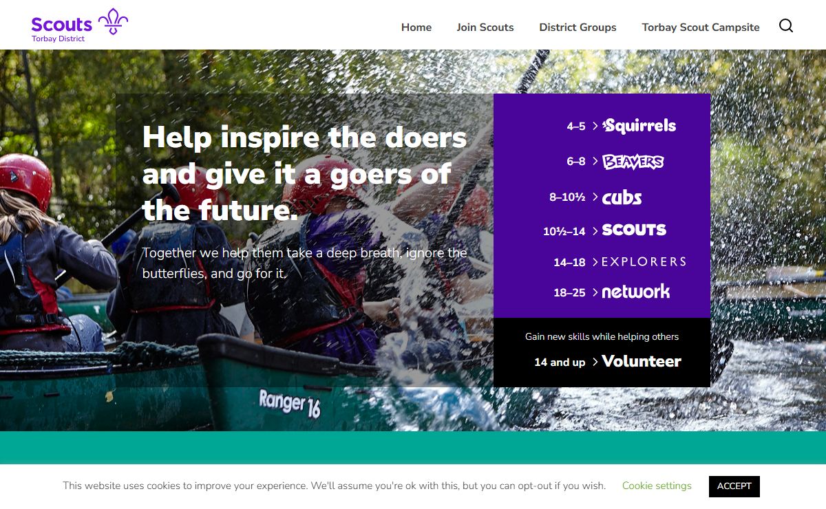 Help inspire the doers and give it a goers of the future. | Torbay District Scouts