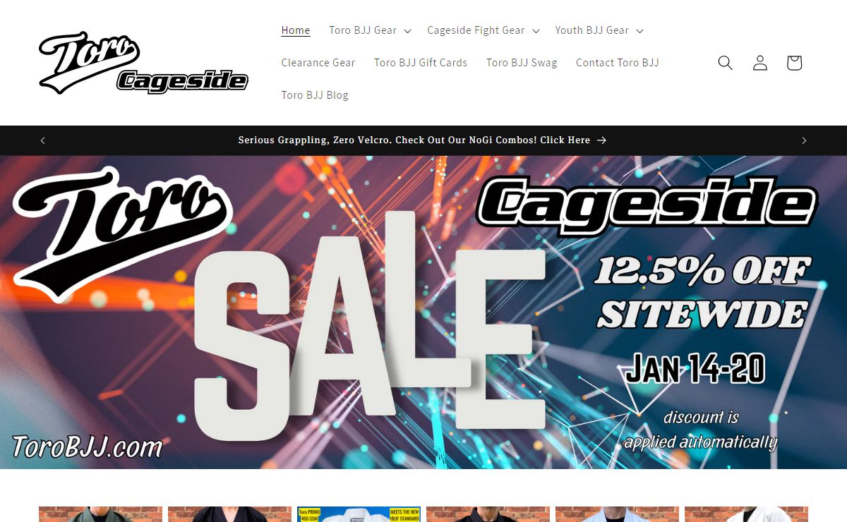 Toro BJJ & Cageside | Premium Brazilian Jiu-Jitsu and MMA Gear