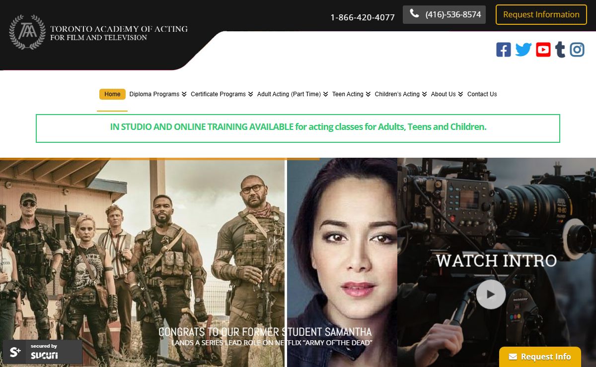 Top Acting and Film Schools in Canada | Toronto Academy of Acting