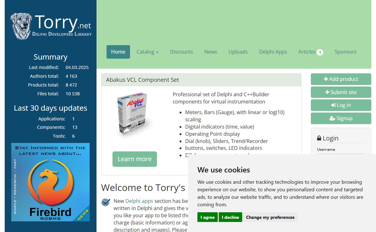 Torry's Delphi Pages