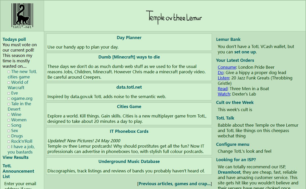 TotL.net: Temple ov thee Lemur