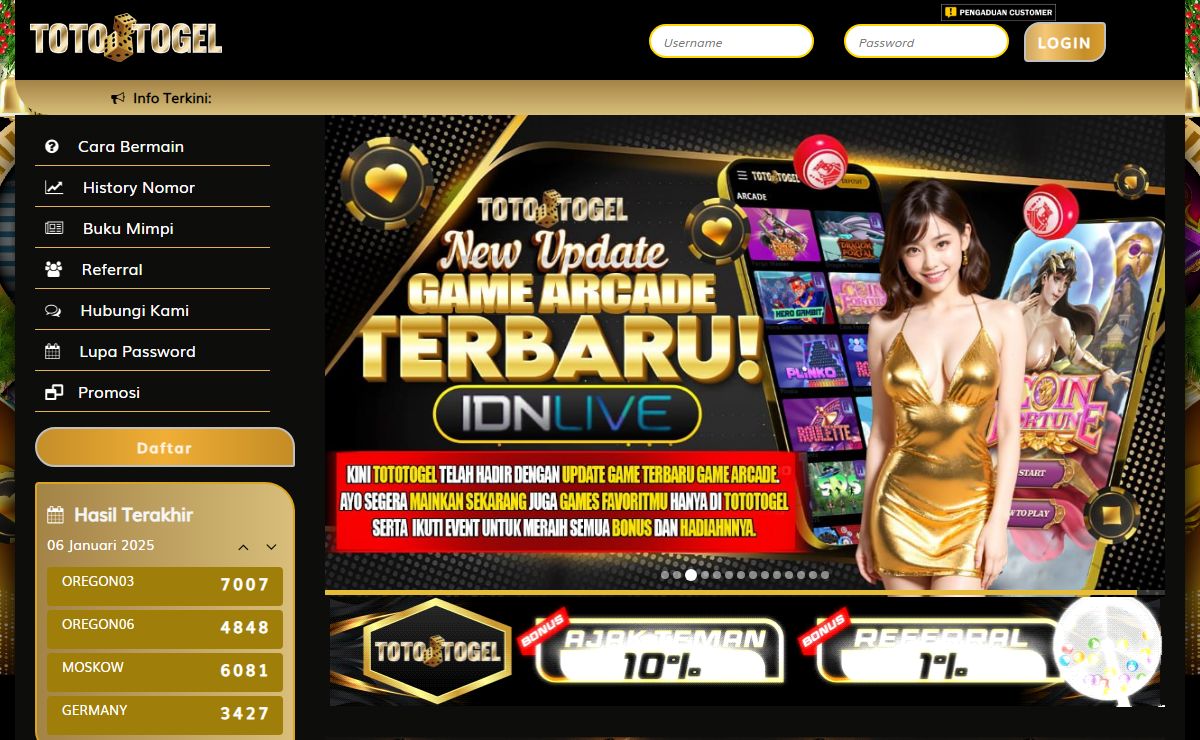 TOTOTOGEL # Daftar & Login Situs Toto Togel Online Terpercaya