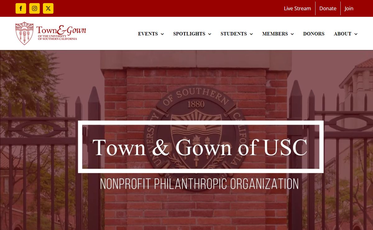 Town & Gown of USC – Non-Profit Philanthropic Providing Scholarships for Students | Campus Enhancements | Cultural Programs
