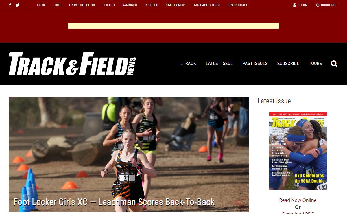 Track & Field News - The Bible of the Sport Since 1948