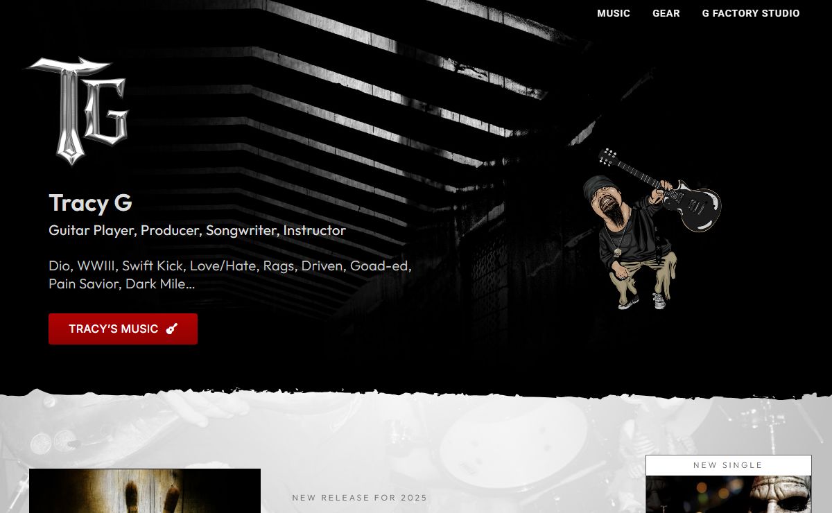 Tracy G - Guitar Player for Dio, Music Producer & Engineer