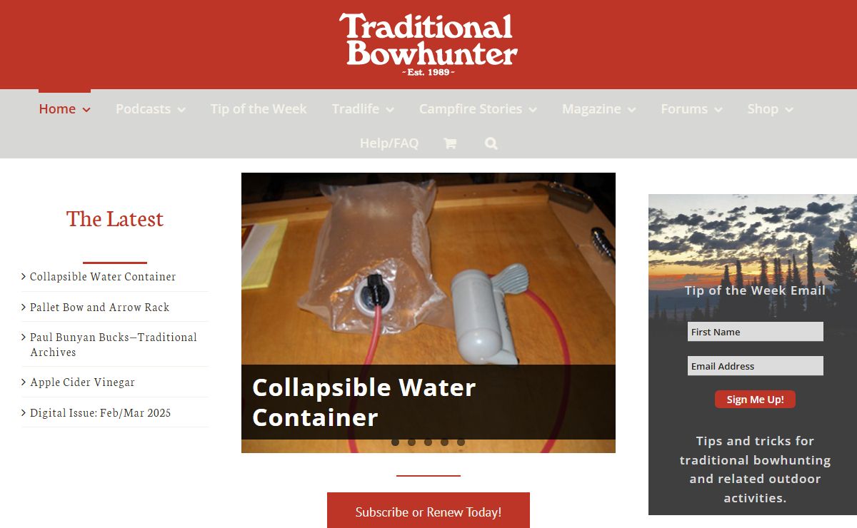 Traditional Bowhunter Magazine