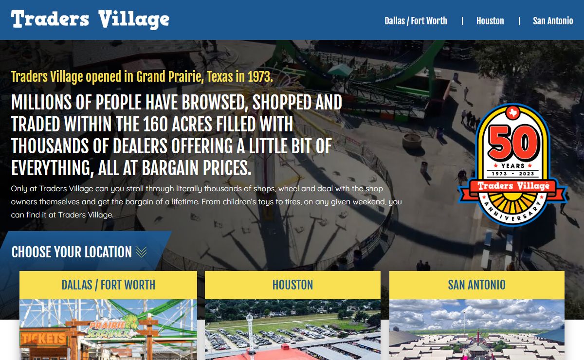 Texas Flea Markets & Amusement Rides | Traders Village