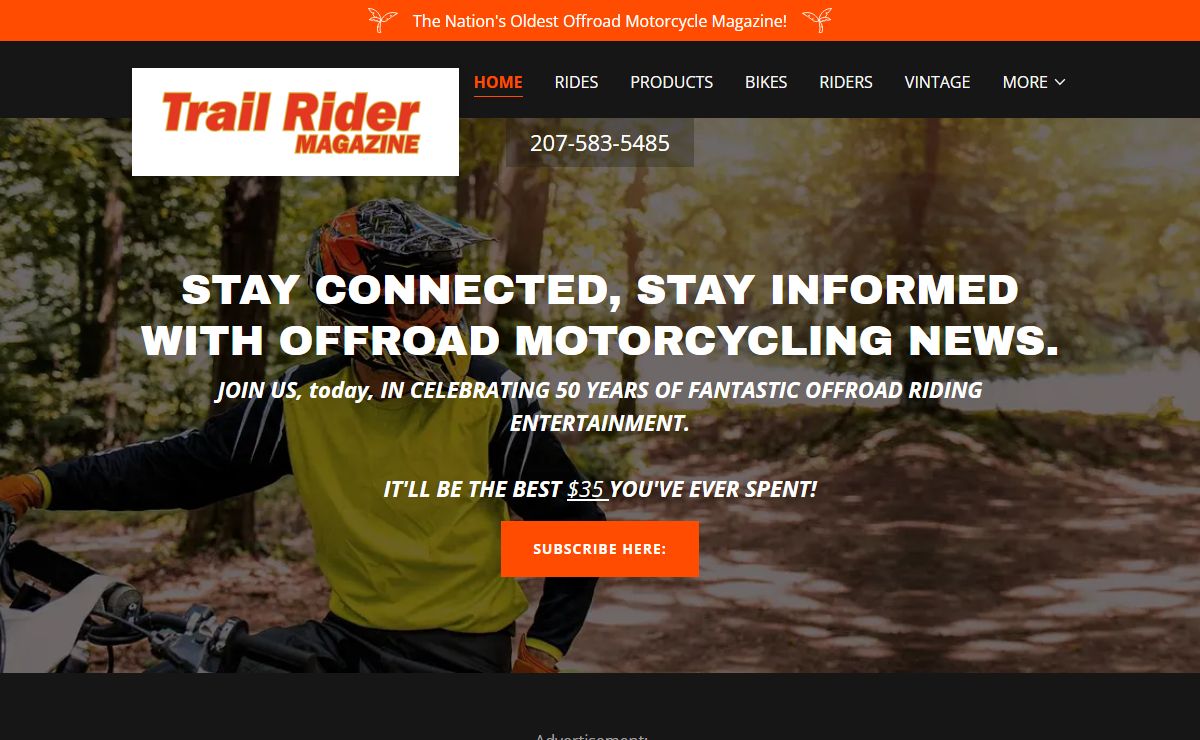 TRAIL RIDER MAGAZINE - Offroad, Motorcycle