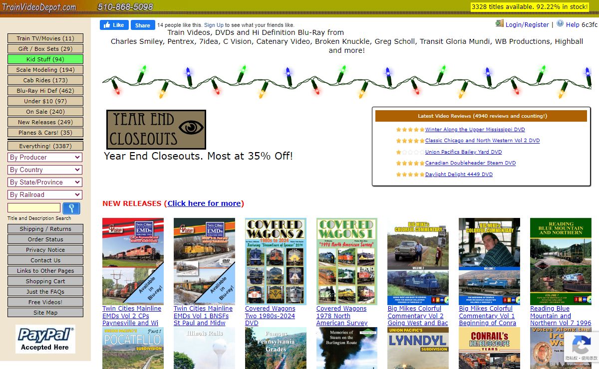 Largest selection of Train Videos on Earth! DVDs & Railroad Blu-rays from Pentrex, Charles Smiley, Greg Scholl, 7idea, CVision, Highball, Machines of Iron and more!