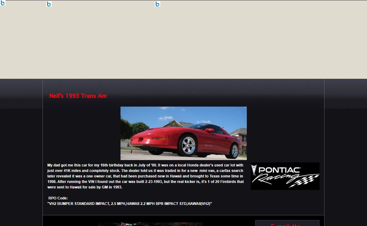 Neil's 1993 Trans Am